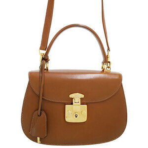 Gucci Lady Lock 2way top handle Brown